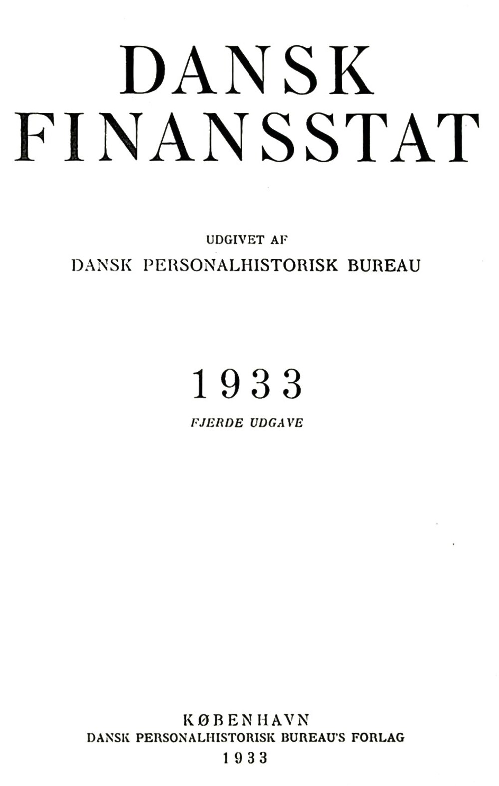 Cover für Dansk finansstat