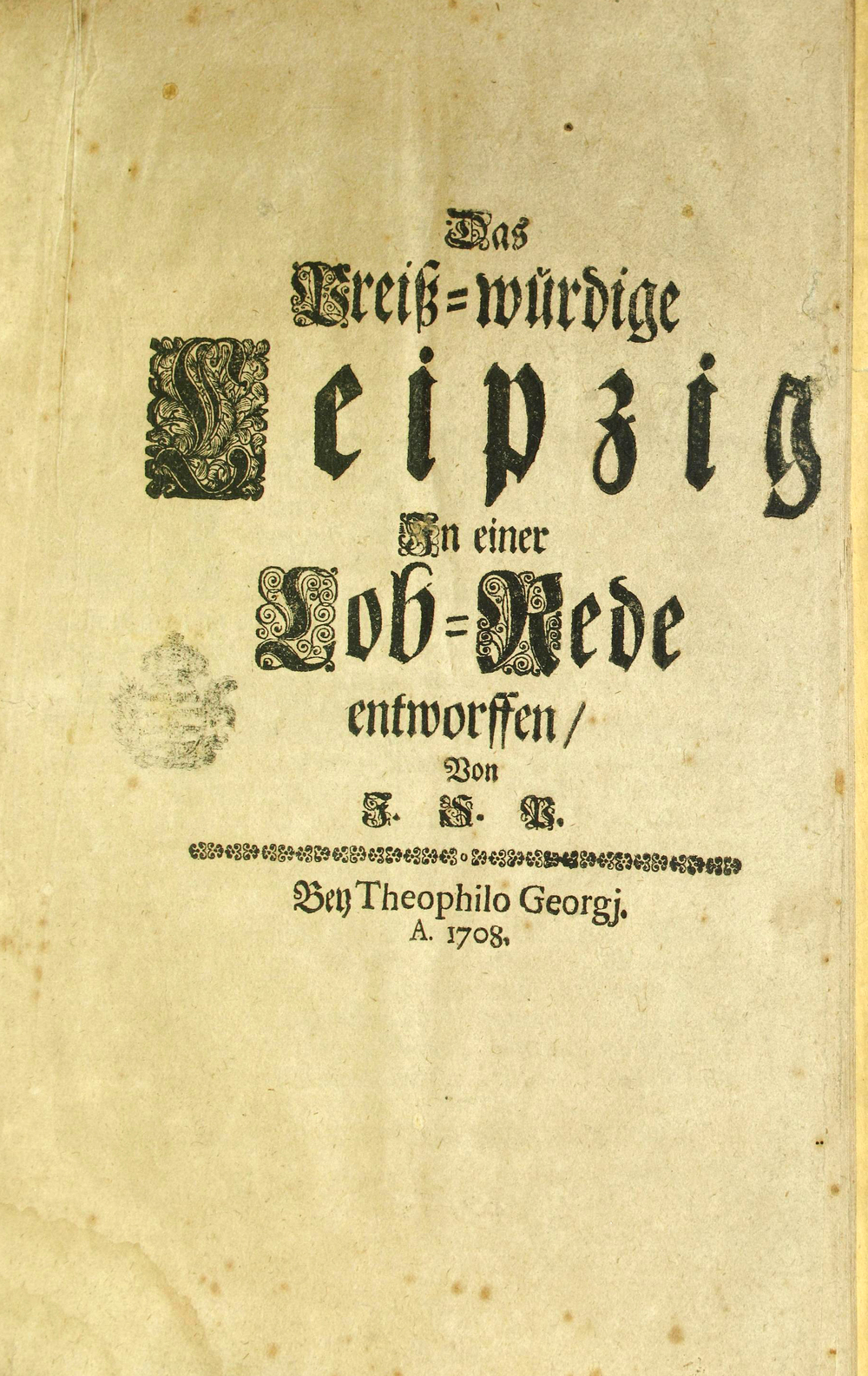 Cover für Das preiß-würdige Leipzig