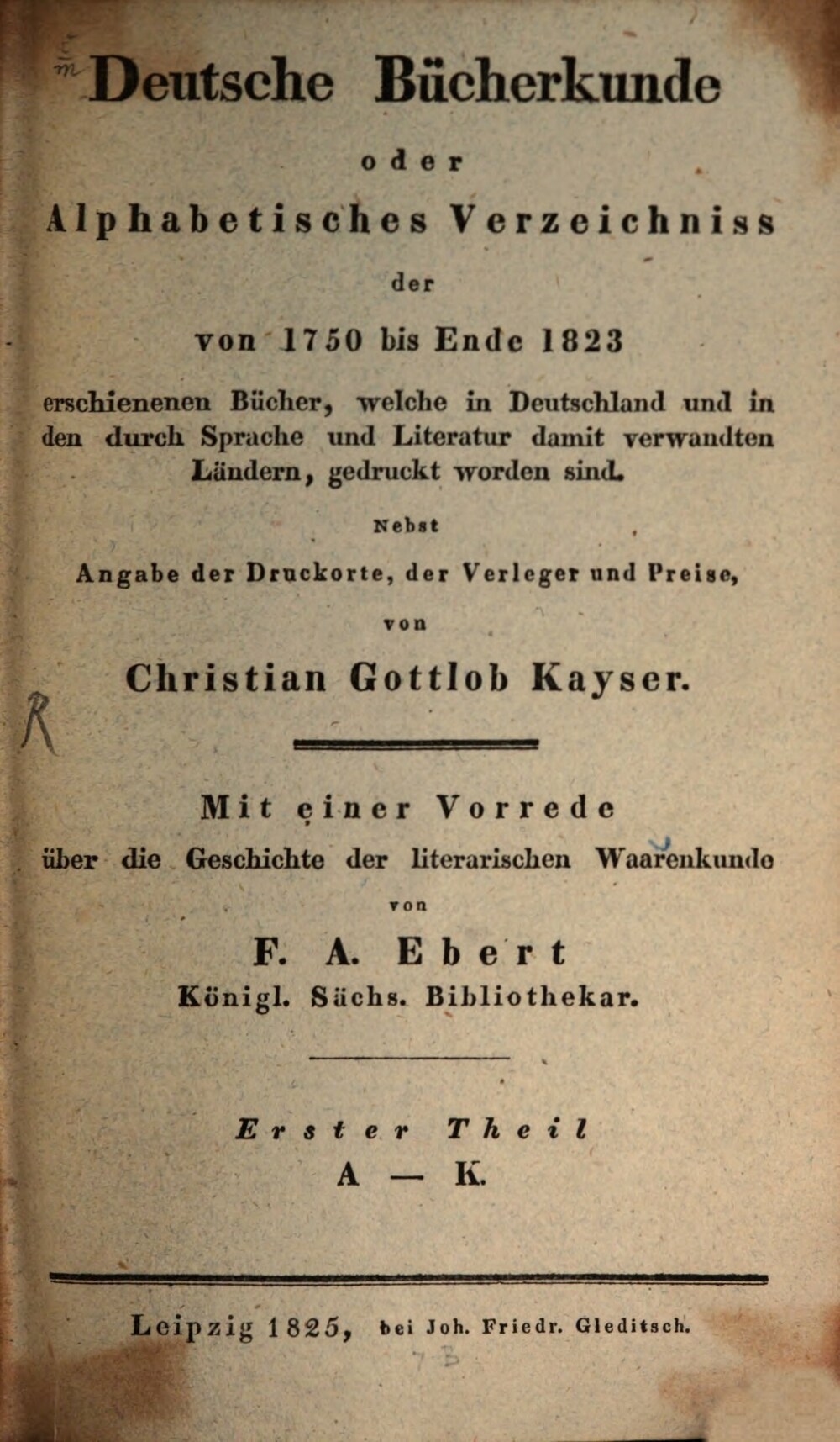 Cover für Deutsche Bücherkunde