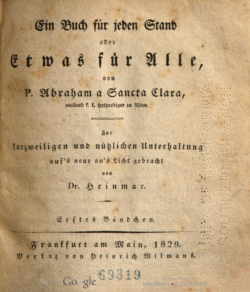 Cover für Ein Buch für jeden Stand