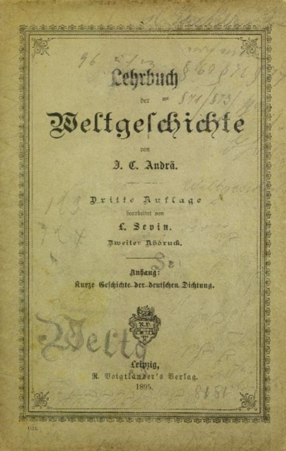 Cover für Kurze Geschichte der deutschen Dichtung