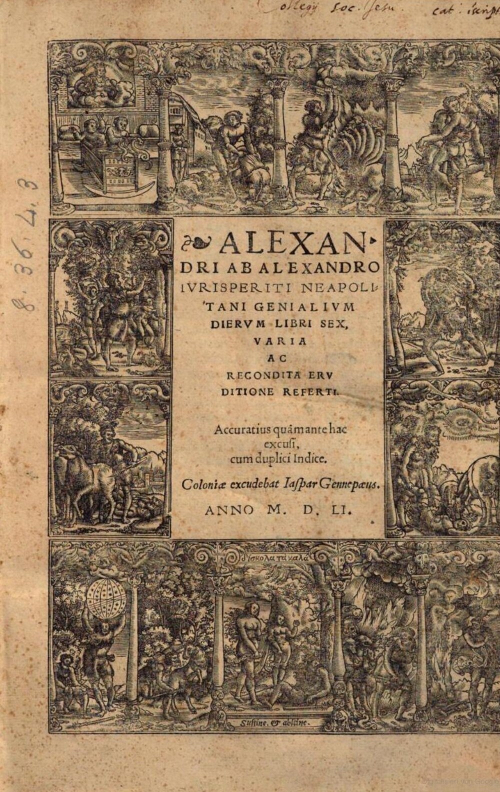 Cover für Genialium dierum libri sex, varia ac recondita eruditione referti