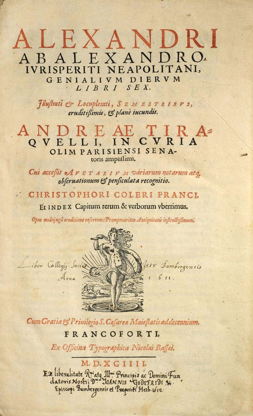 Cover für Genialium dierum libri sex