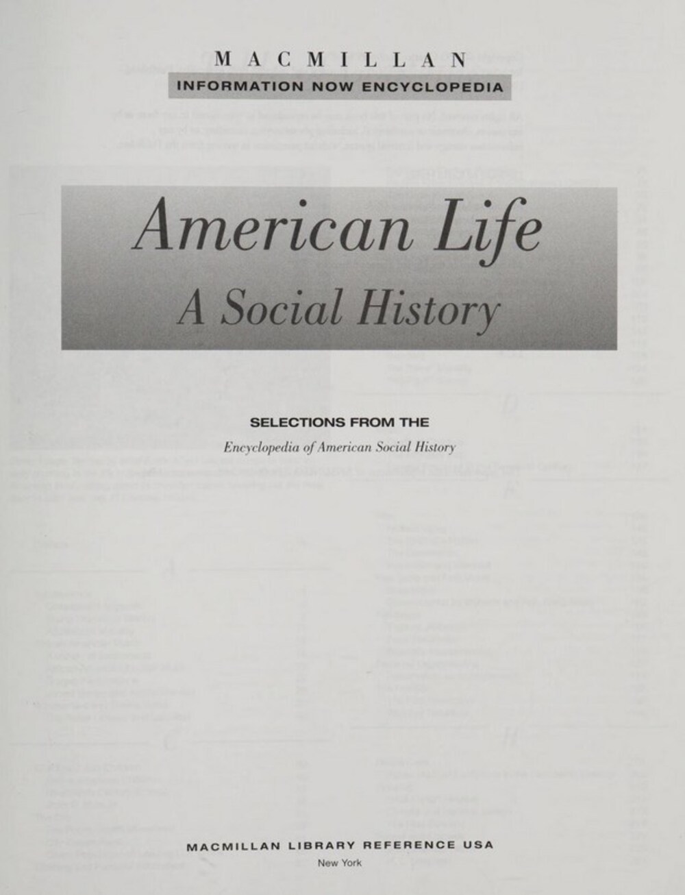Cover für American life
