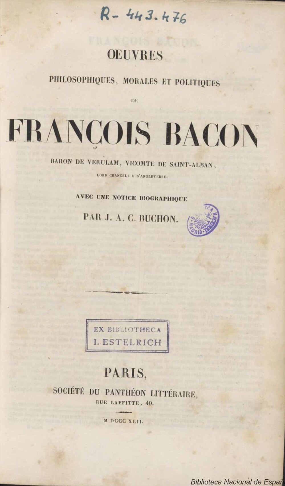 Cover für Oeuvres philosophiques, morales et politiques