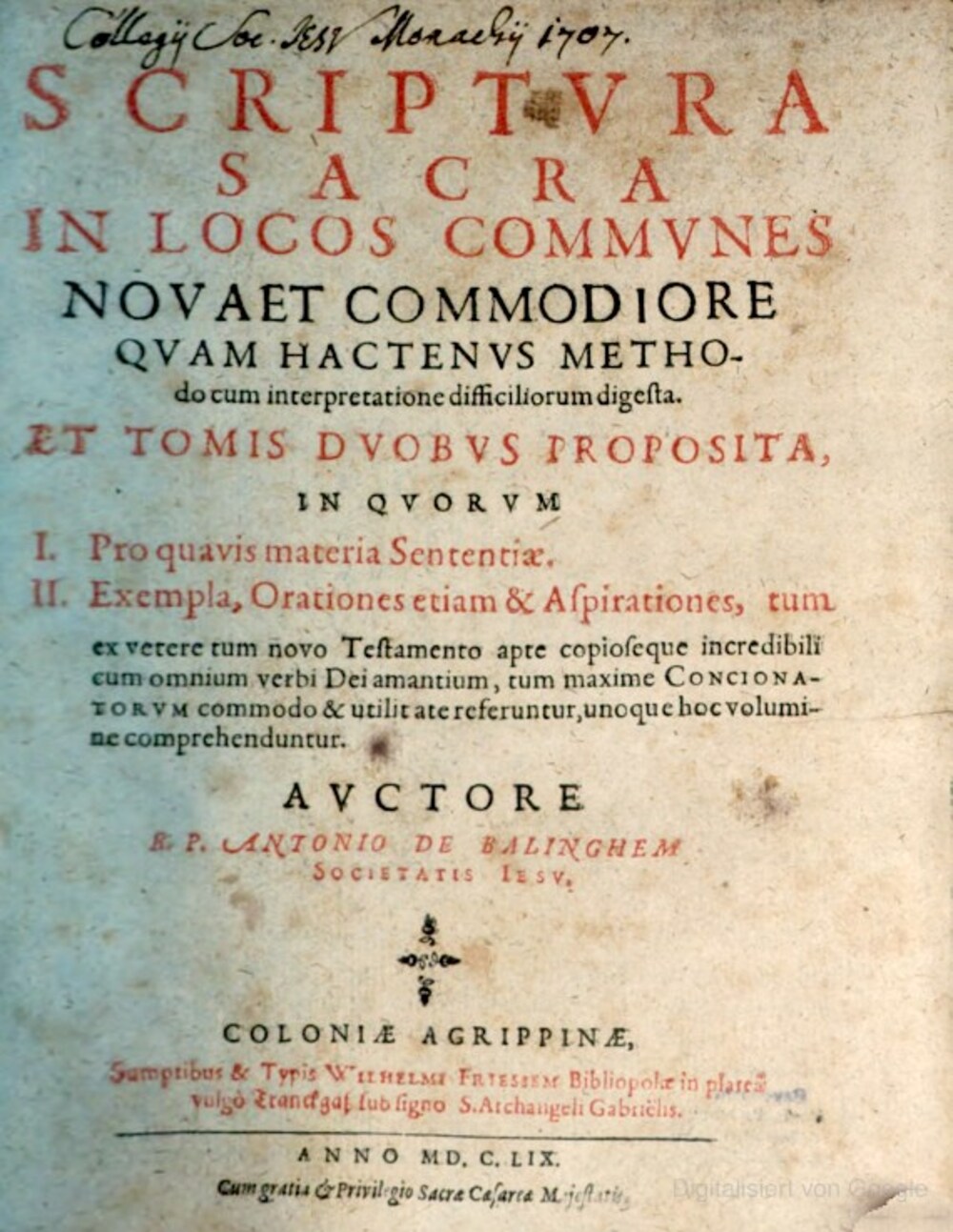 Cover für Scriptura sacra in locos communes nova et commodiore quam hactenus methodo cum interpretatione difficiliorum digesta