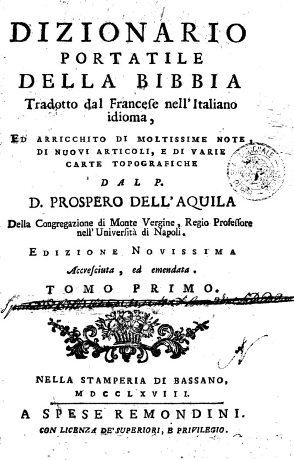 Cover für Dizionario portatile della bibbia
