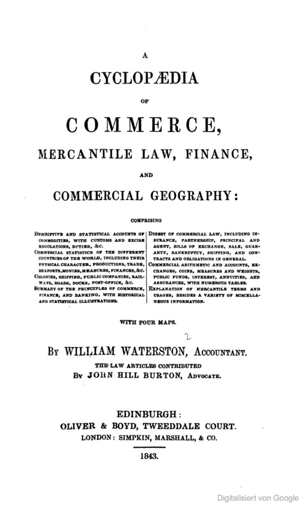 Cover für A cyclopaedia of commerce, mercantile law, finance, and commercial geography
