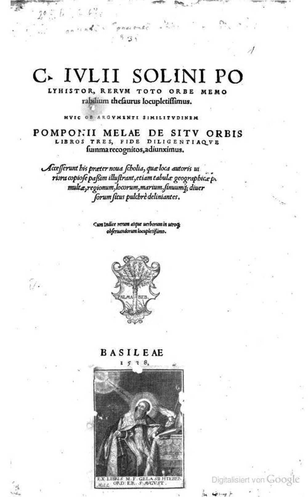 Cover für De situ orbis libri tres