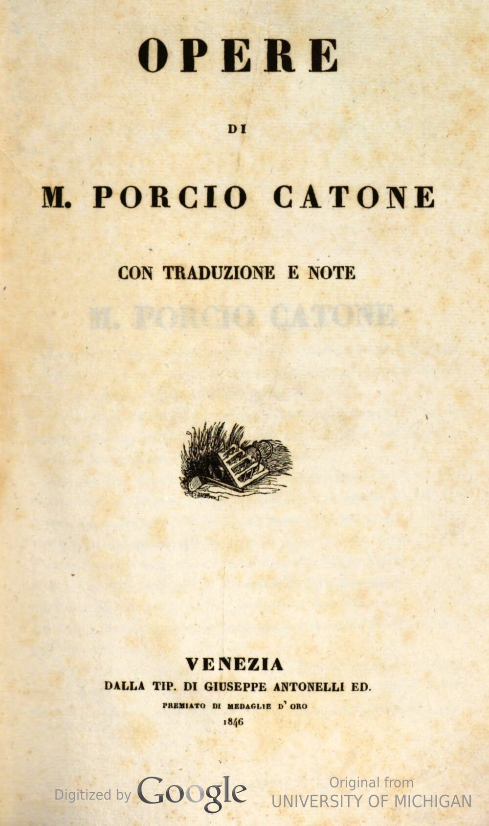 Cover für De re rustica