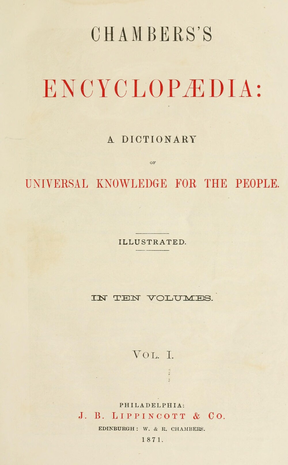 Cover für Chambers's Encyclopaedia