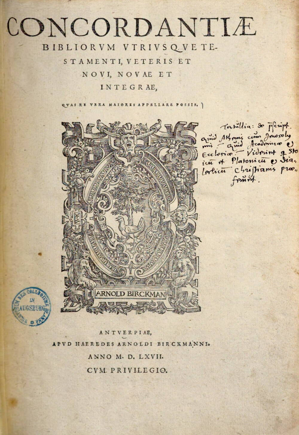 Cover für Concordantiae bibliorum utriusque testamenti, veteris et novi