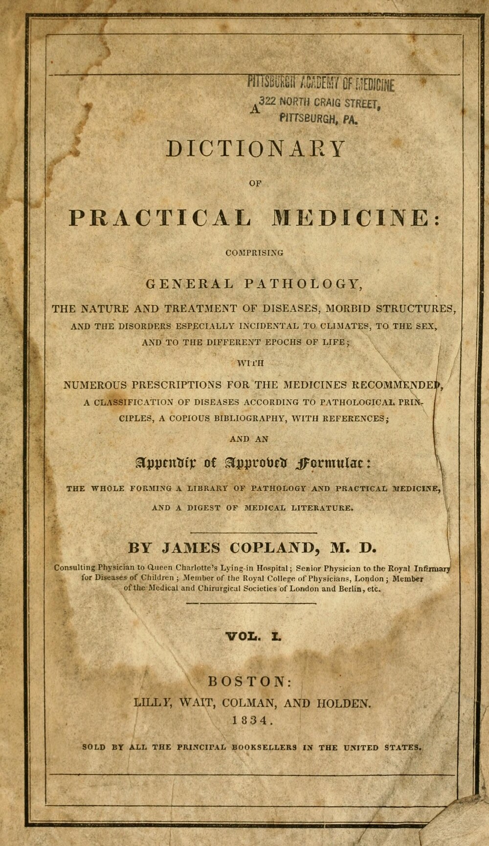 Cover für A dictionary of practical medicine