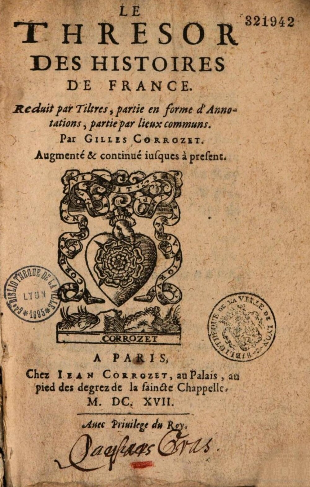 Cover für Le thresor des histoires de France