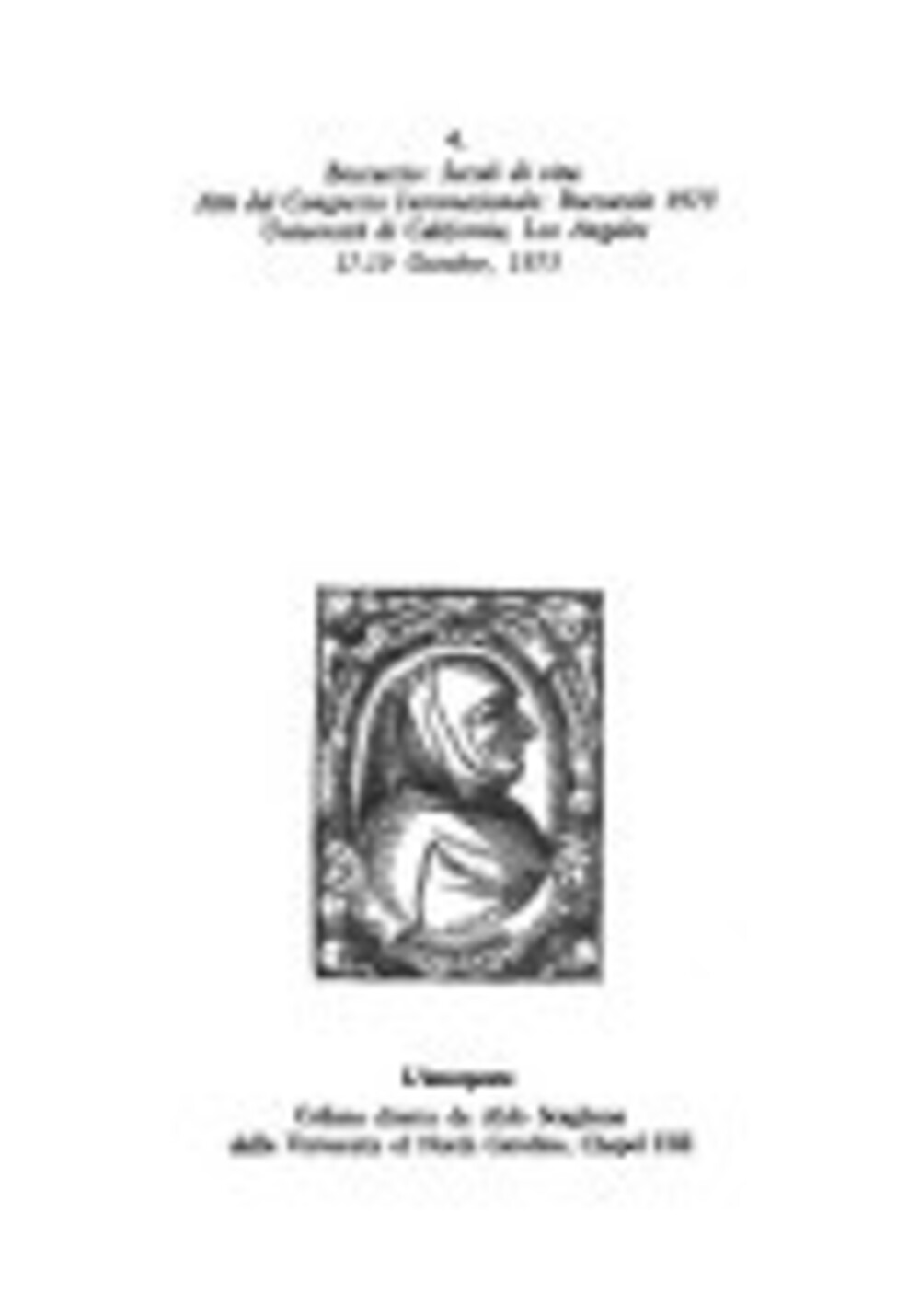 Cover für Boccaccio biografo