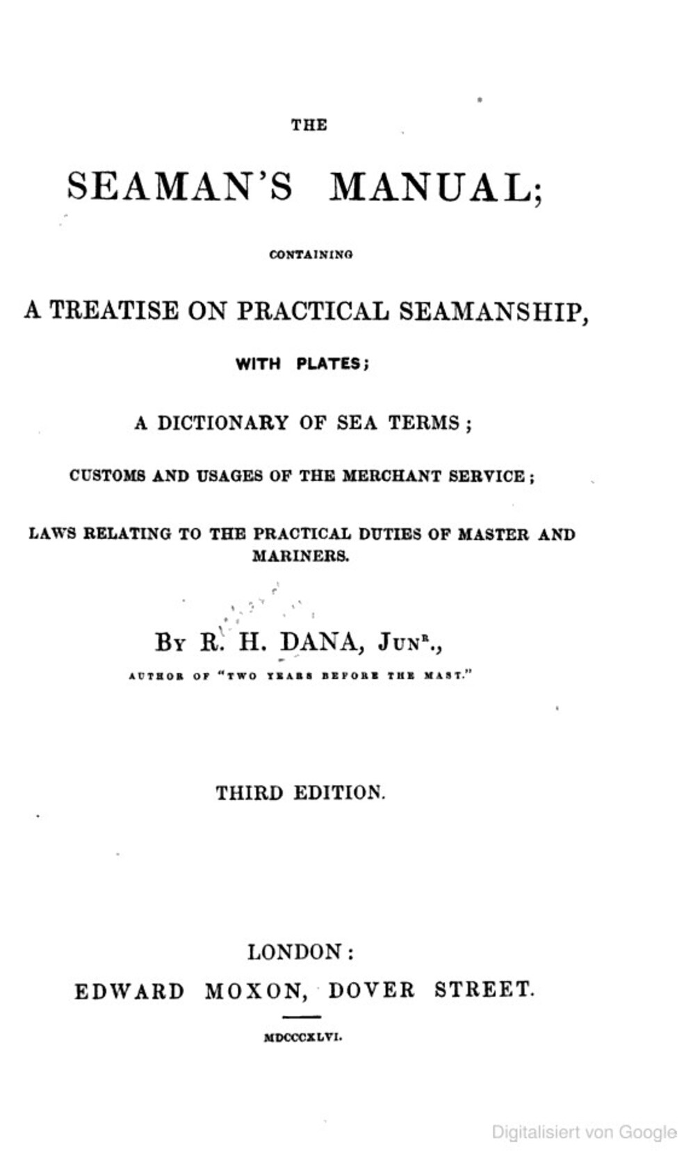 Cover für The seaman's manual