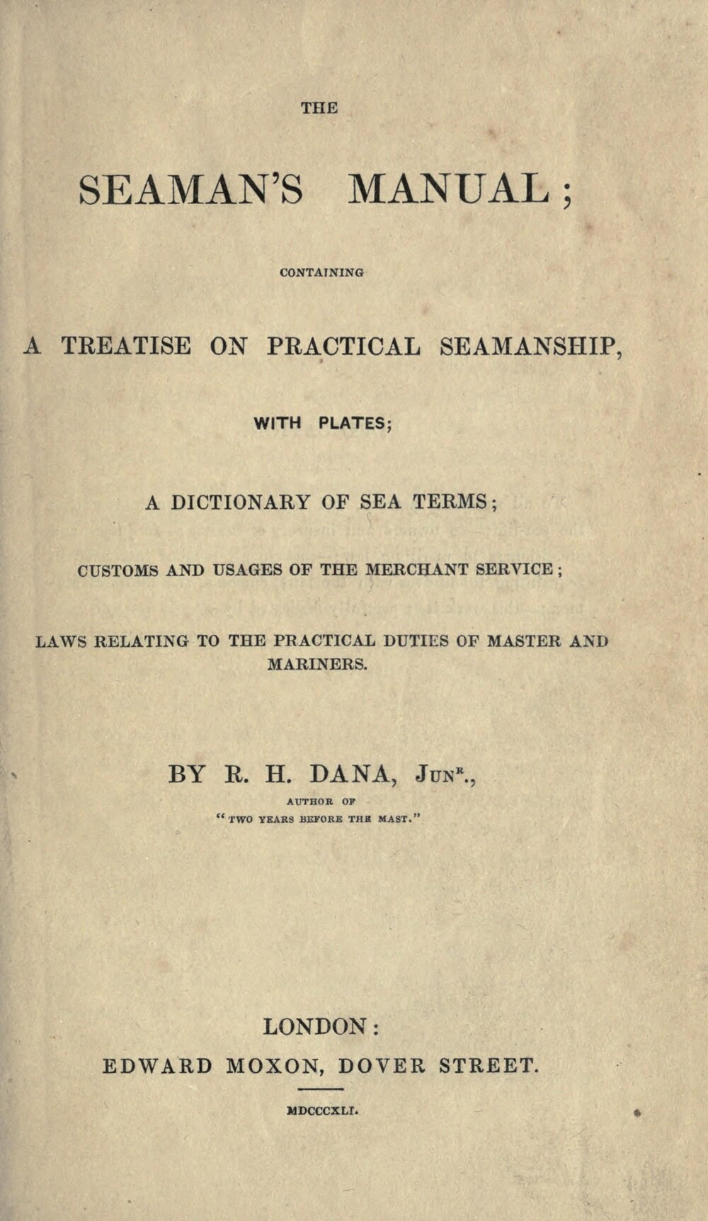 Cover für The seaman's manual