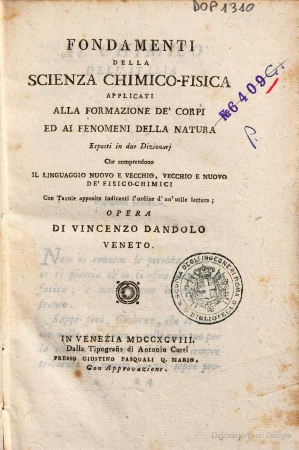 Cover für Fondamenti della scienza chimico-fisica