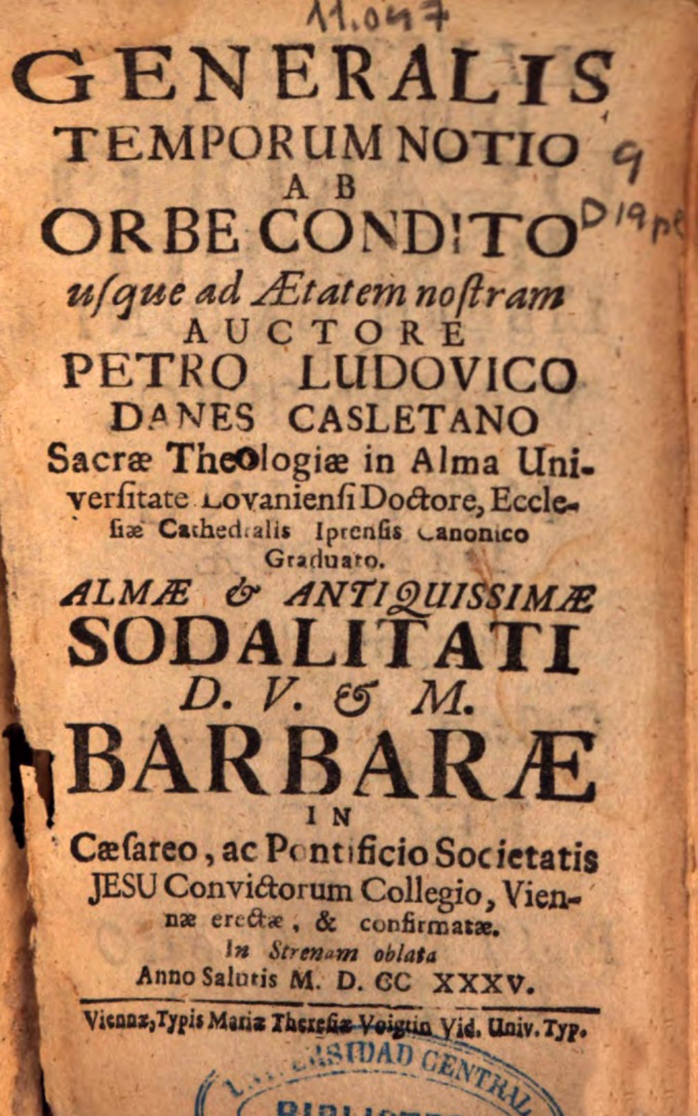 Cover für Generalis temporum notio