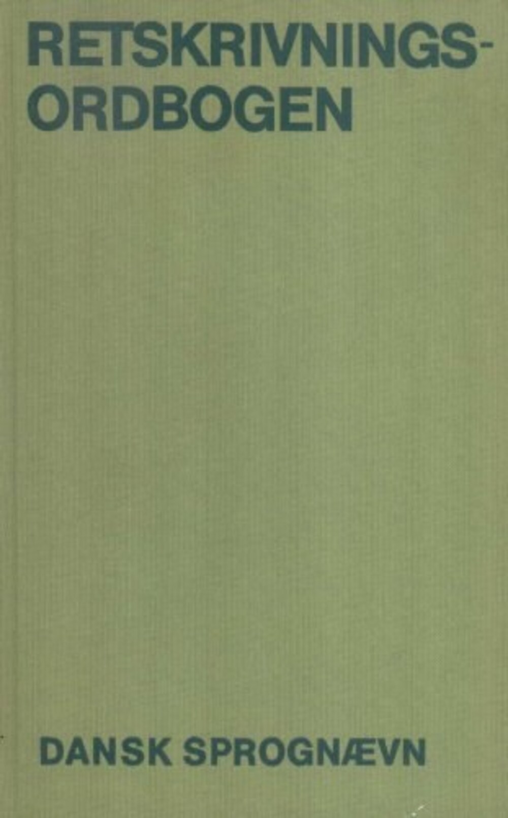 Cover für Retskrivningsordbogen