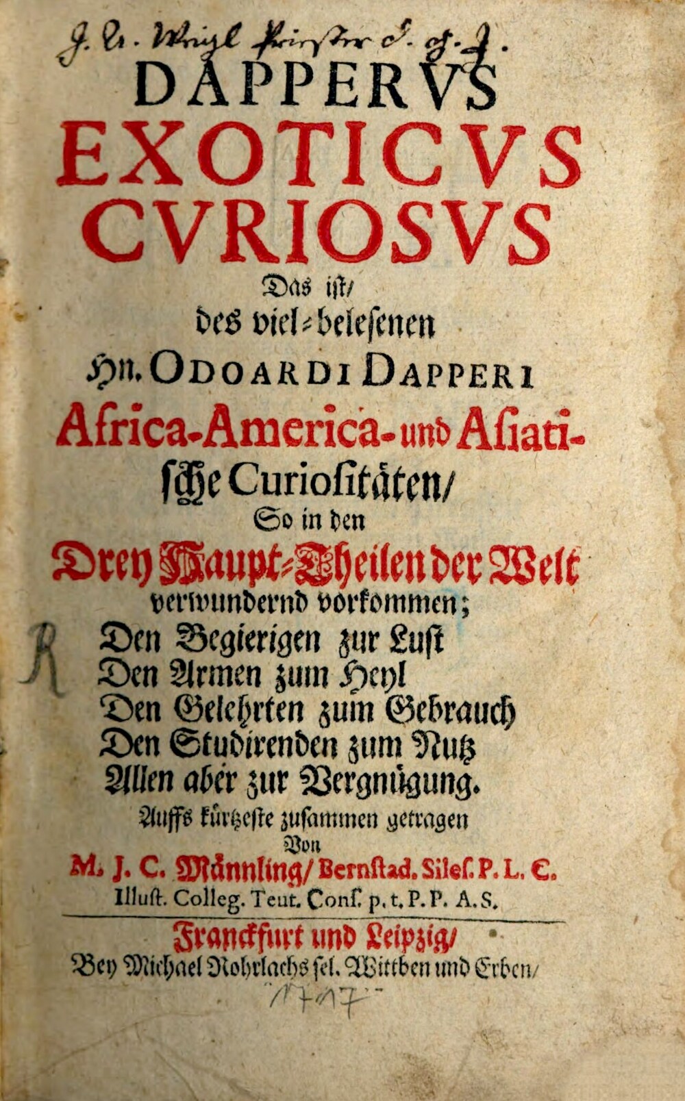 Cover für Exoticus curiosus