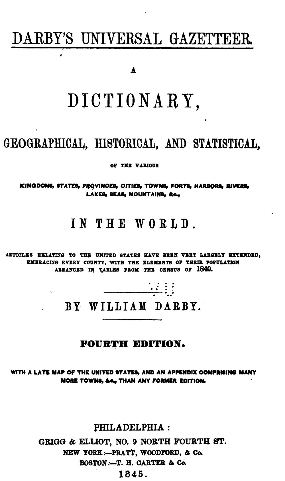 Cover für Universal geographical dictionary
