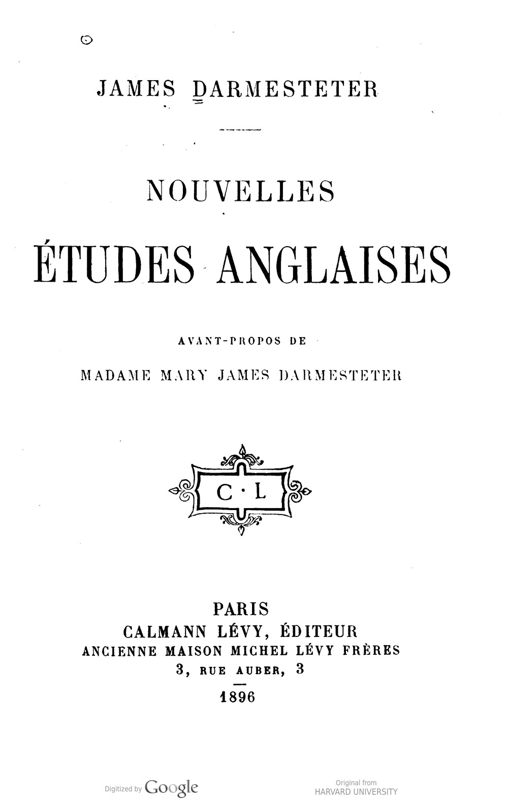 Cover für Nouvelles études anglaises