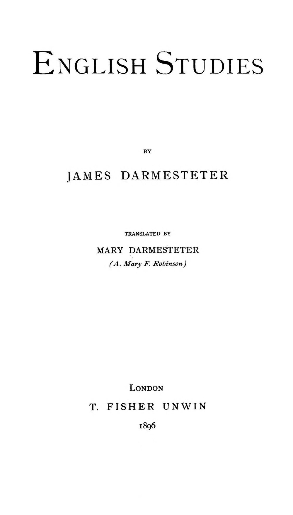 Cover für English studies