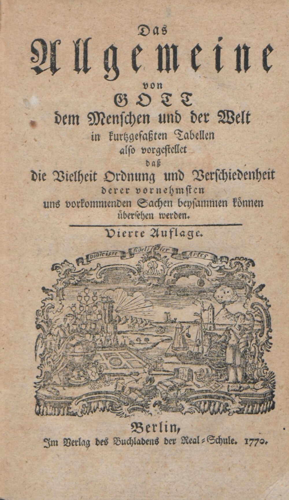 Cover für Das Allgemeine von Gott, dem Menschen und der Welt