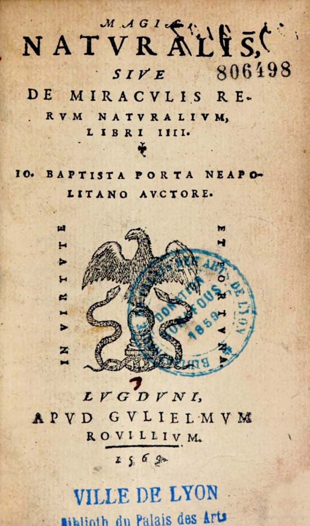 Cover für Magiae naturalis