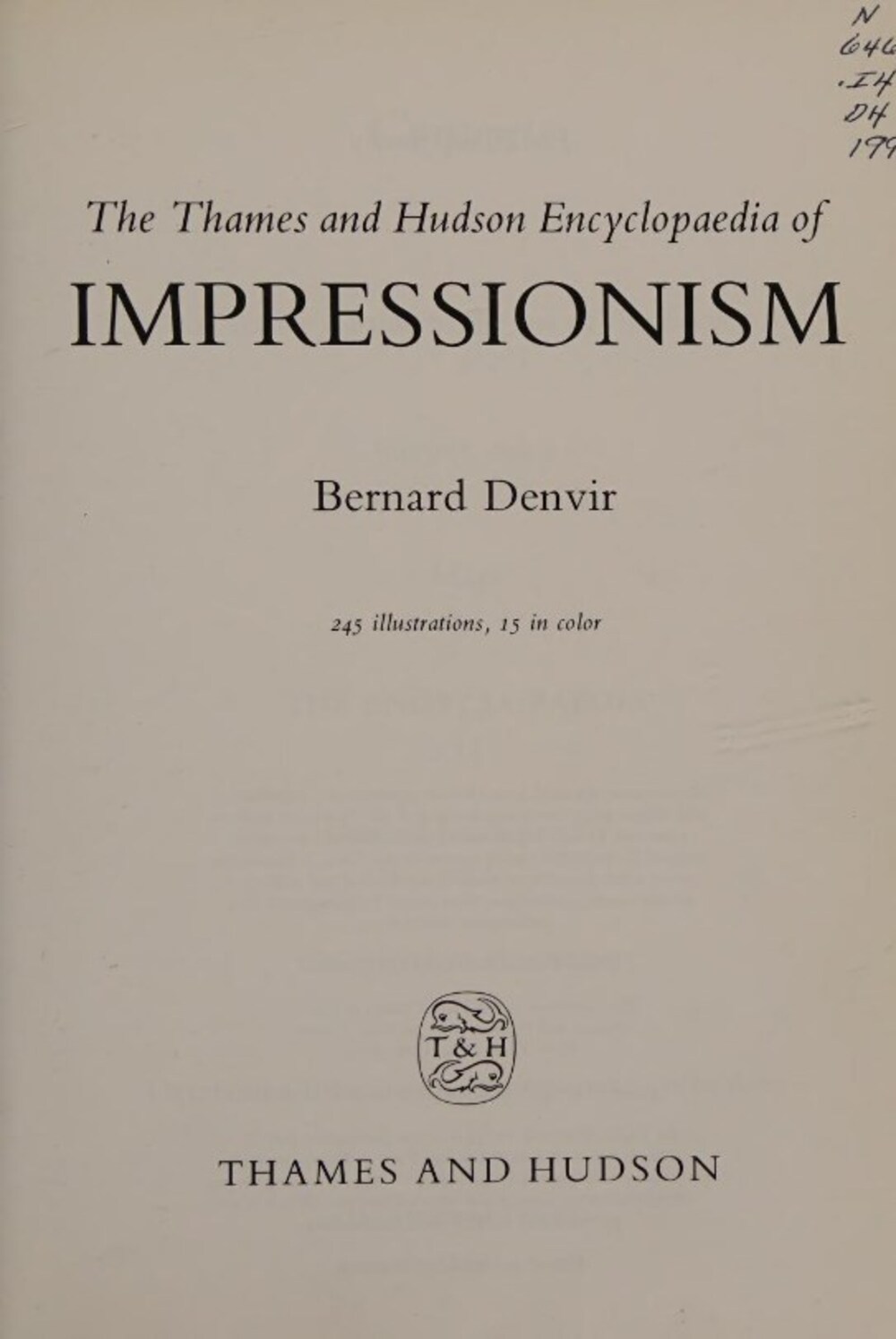 Cover für The Thames and Hudson encyclopaedia of Impressionism