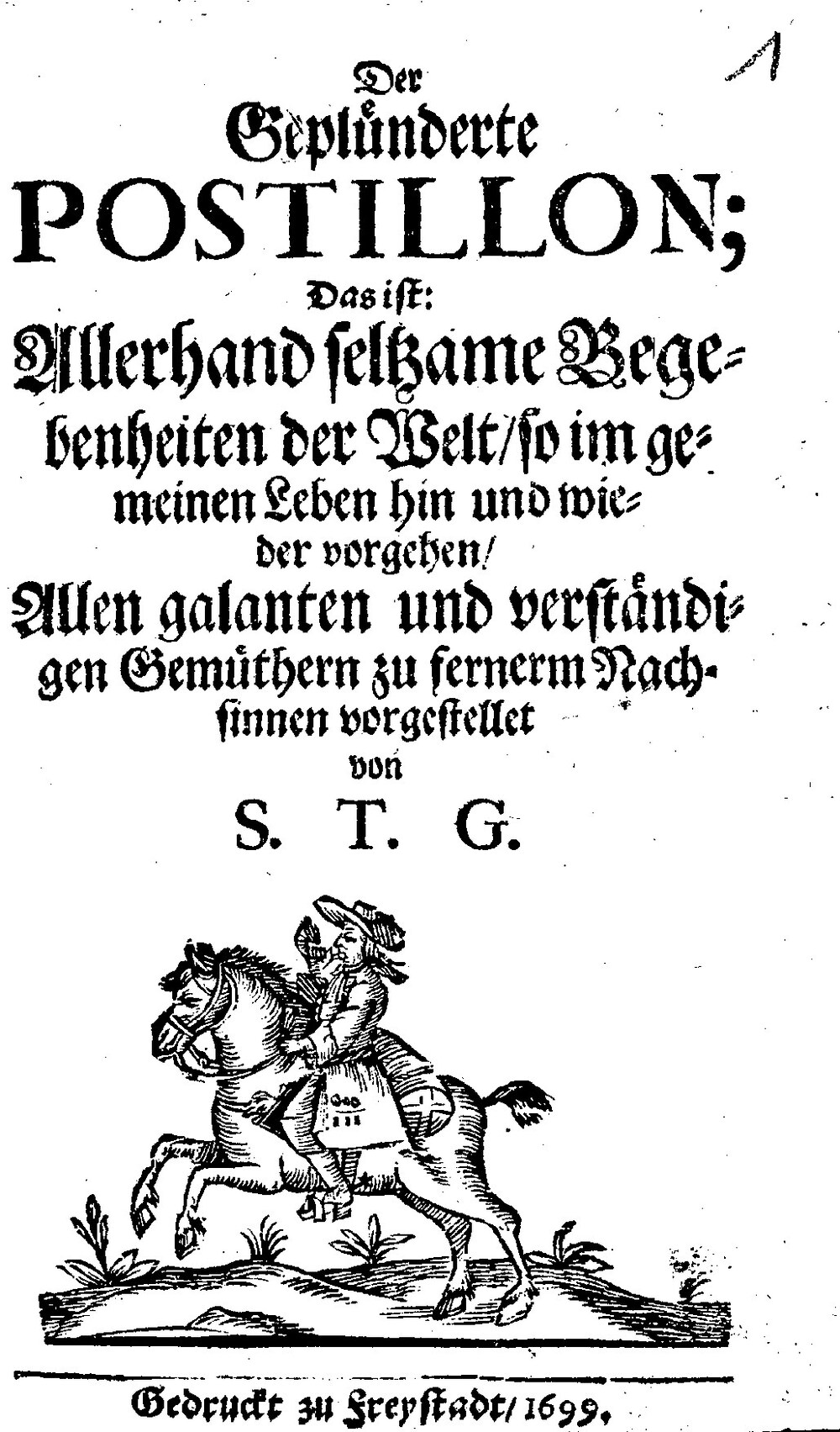 Cover für Der geplünderte Postillon