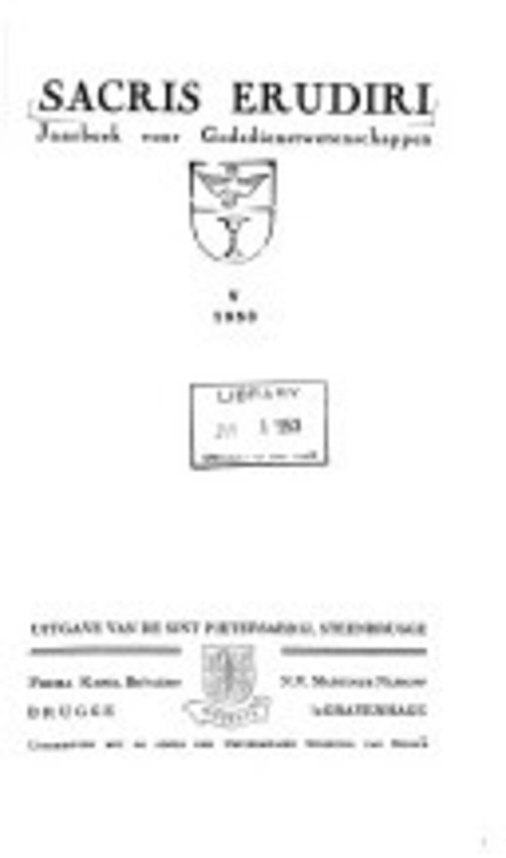Cover für Isidoriana, I