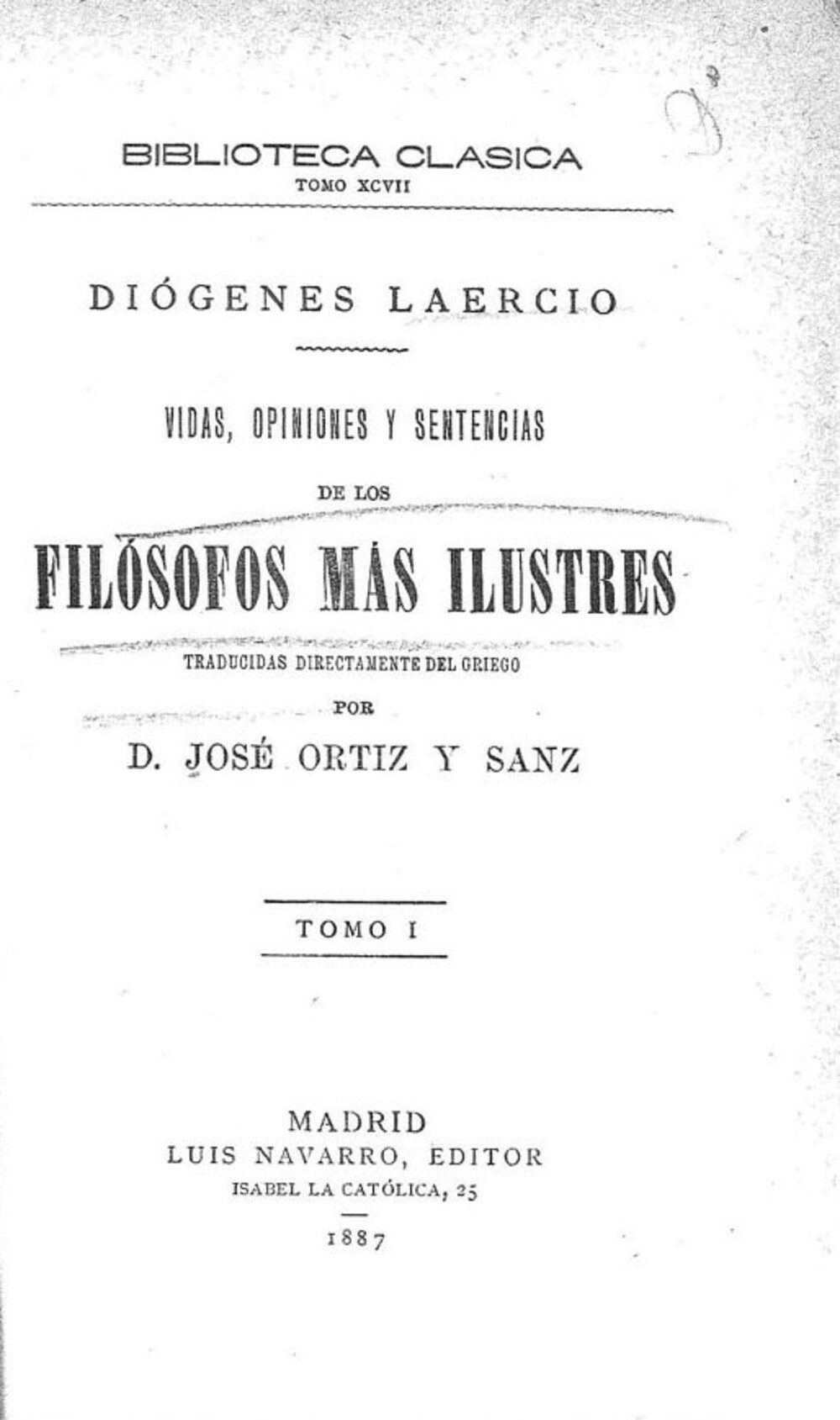 Cover für Vidas, opiniones y sentencias de los filósofos más ilustres