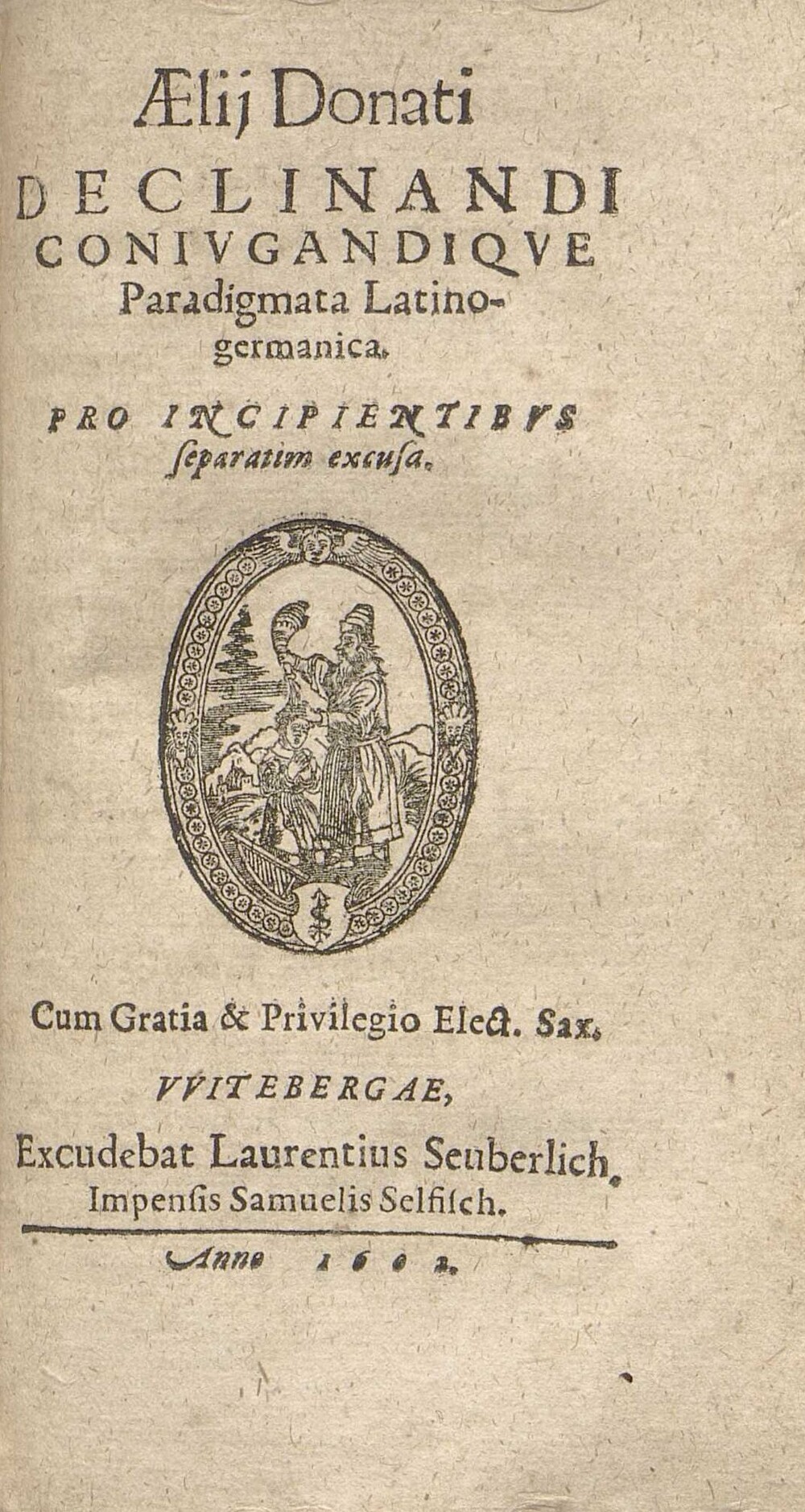 Cover für Declinandi coniugandique paradigmata Latino-germanica