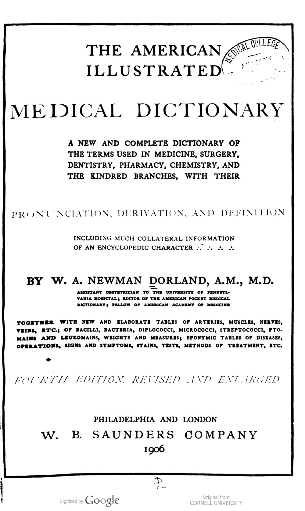 Cover für American pocket medical dictionary