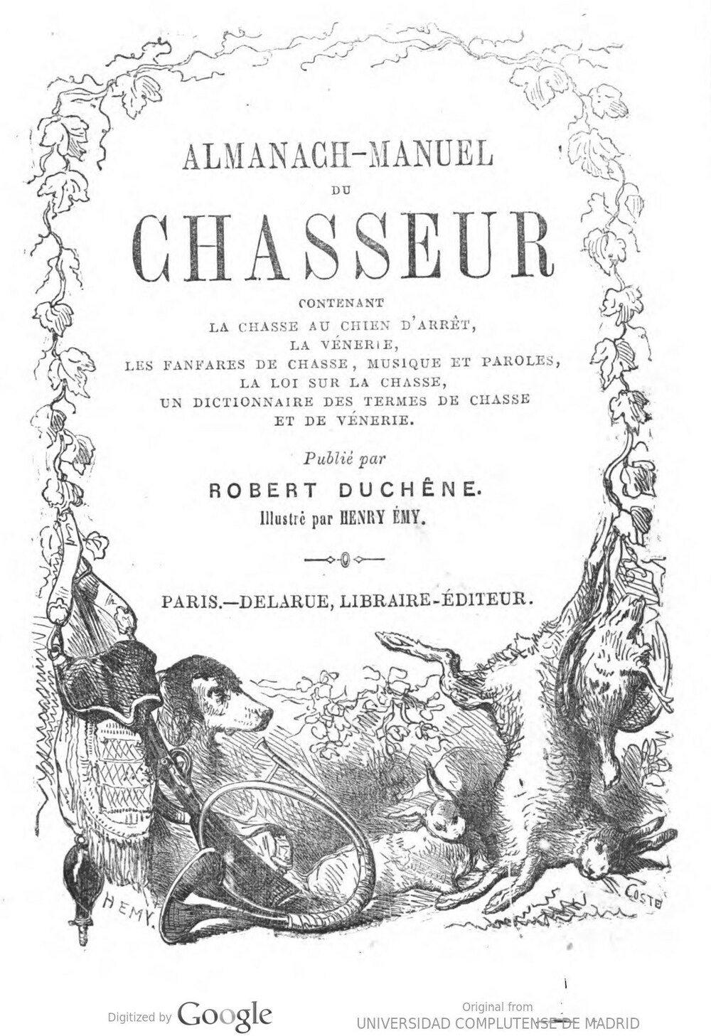 Cover für Almanach-Manuel du chasseur
