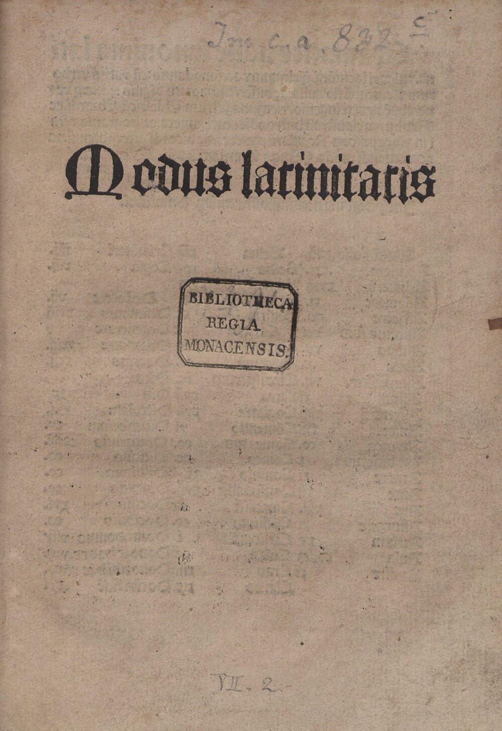 Cover für Tractatulus orthographie magistri Udalrici Ebrardi de Neuburga claustrali incipit feliciter