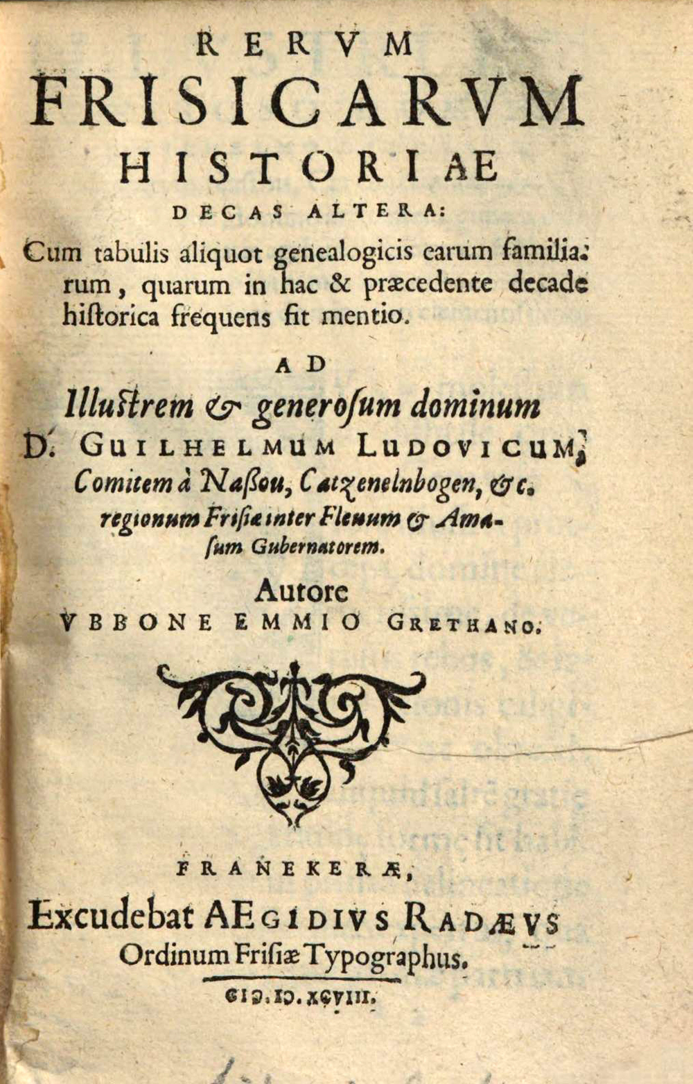 Cover für Rerum Frisicarum historiae