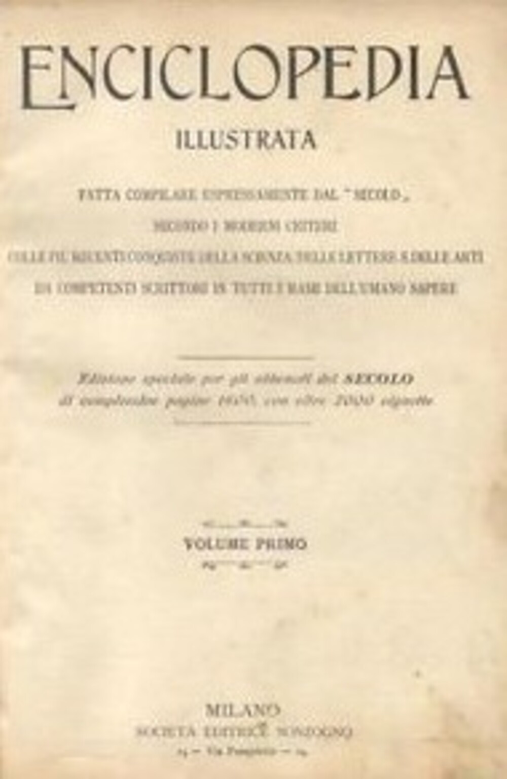 Cover für Enciclopedia illustrata