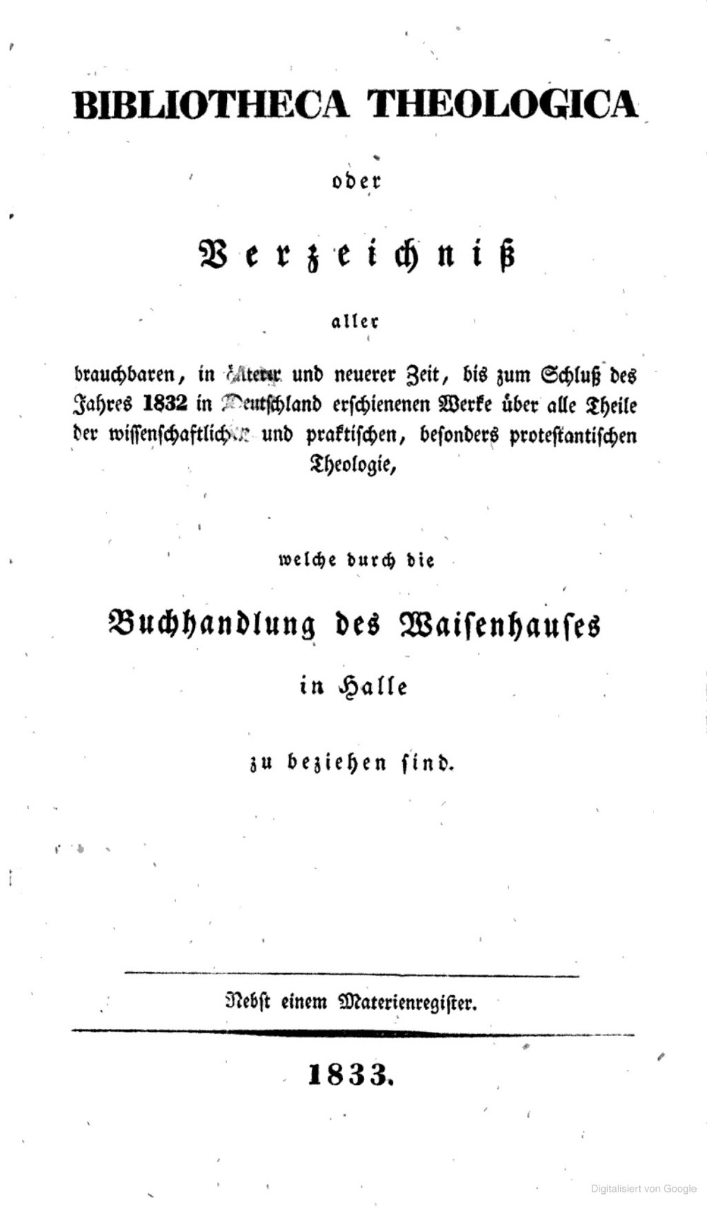 Cover für Bibliotheca theologica