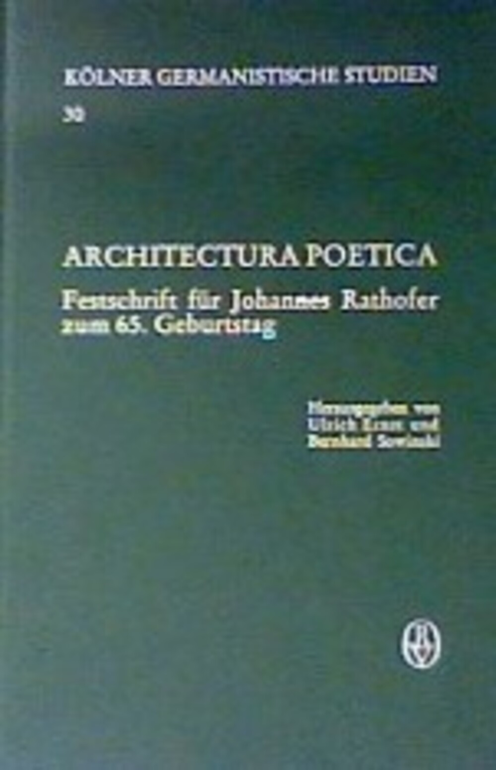 Cover für Architectura poetica
