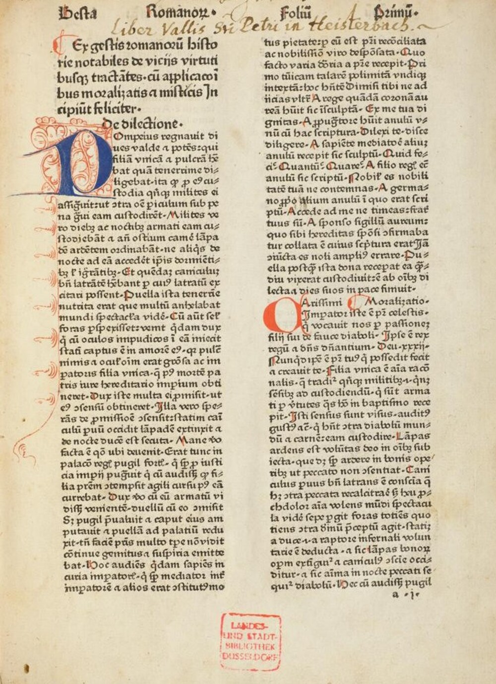 Cover für Ex gestis romanorum historie notabiles