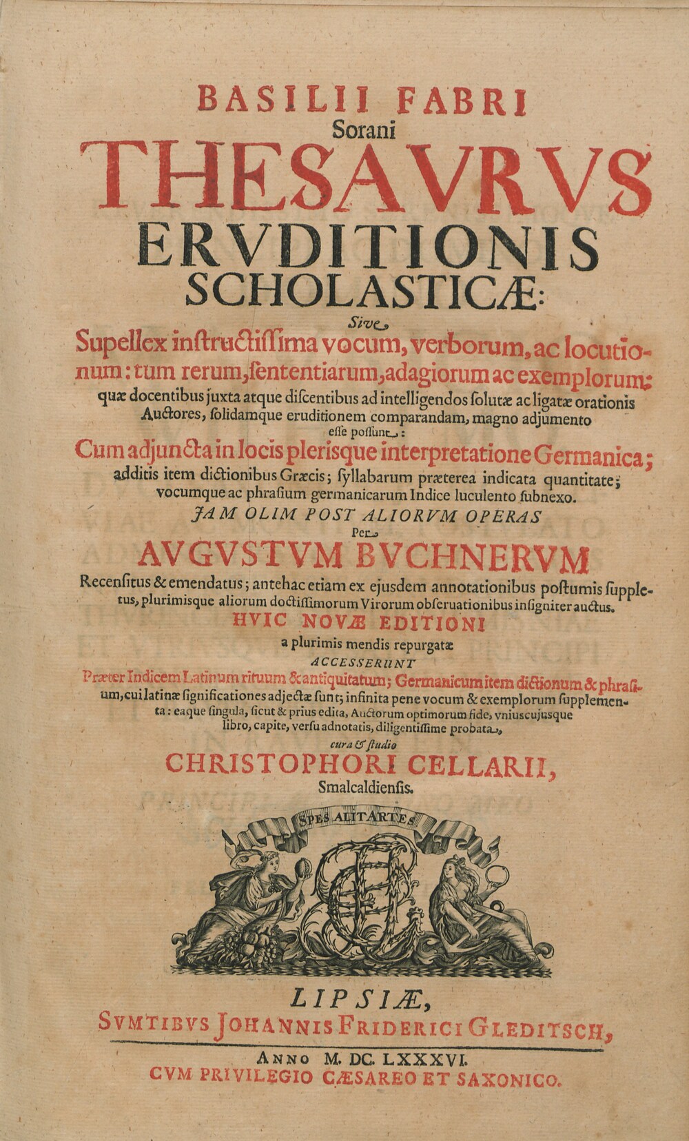 Cover für Thesaurus eruditionis scholasticae
