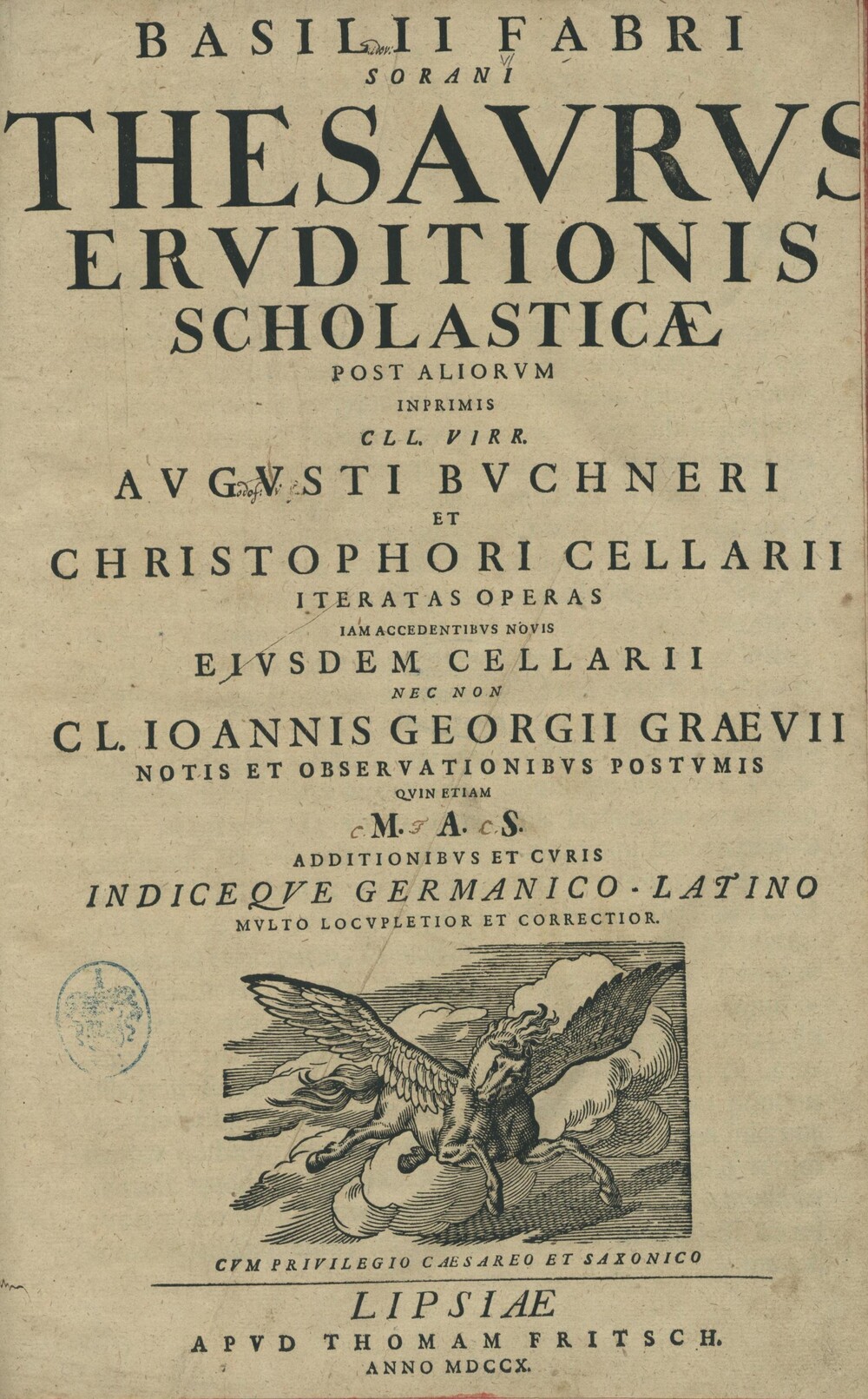 Cover für Thesaurus eruditionis scholasticae