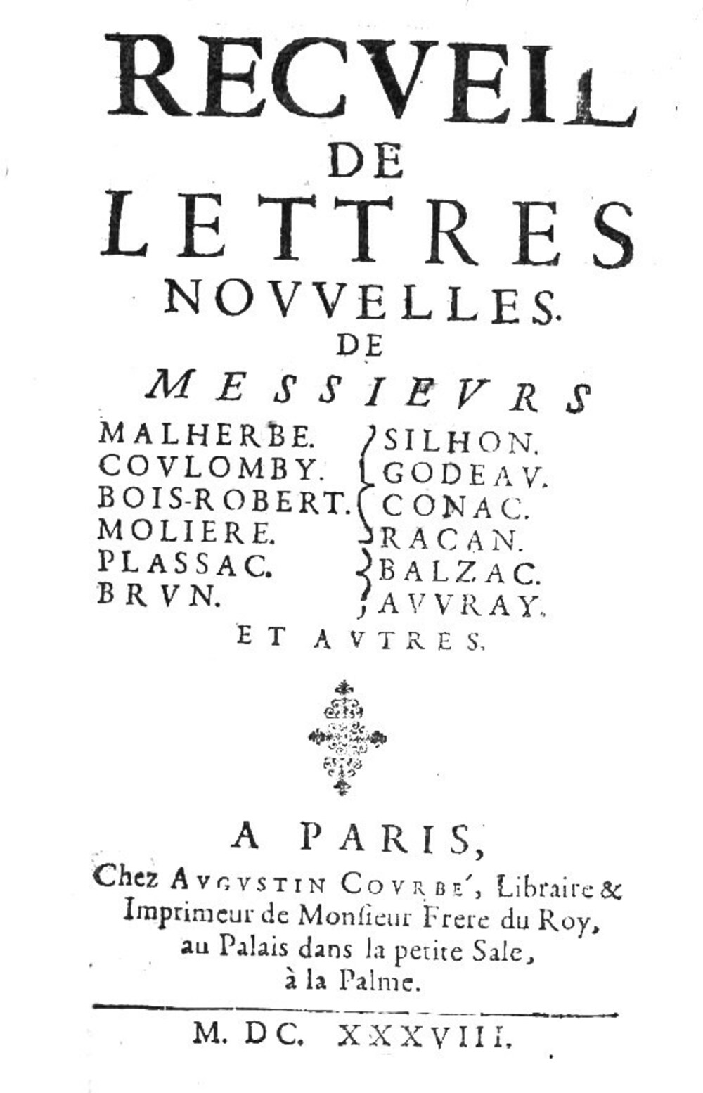 Cover für Recueil de lettres nouvelles