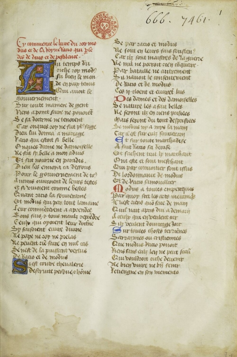 Cover für Livres du roi Modus et de la reine Ratio