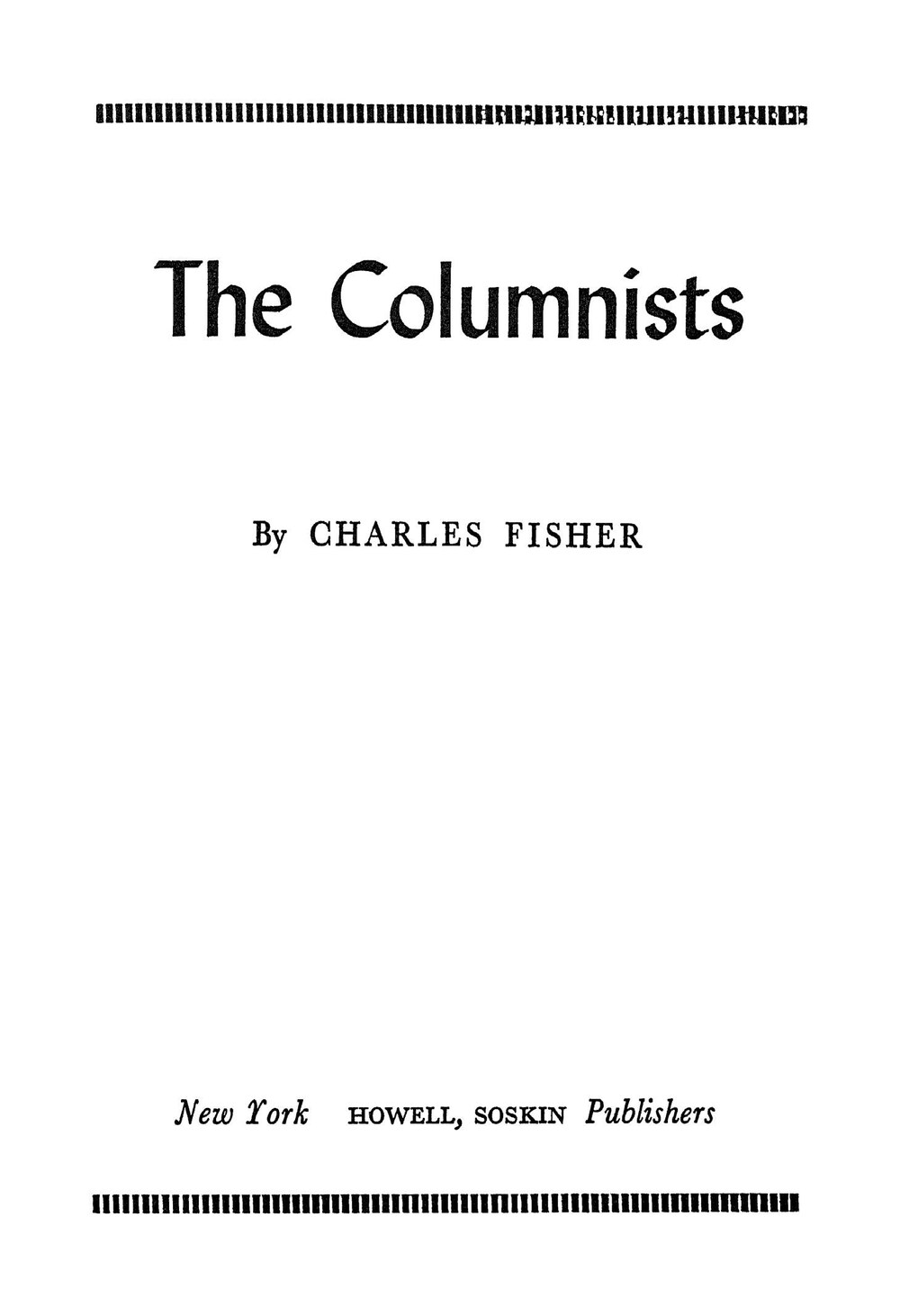 Cover für The columnists