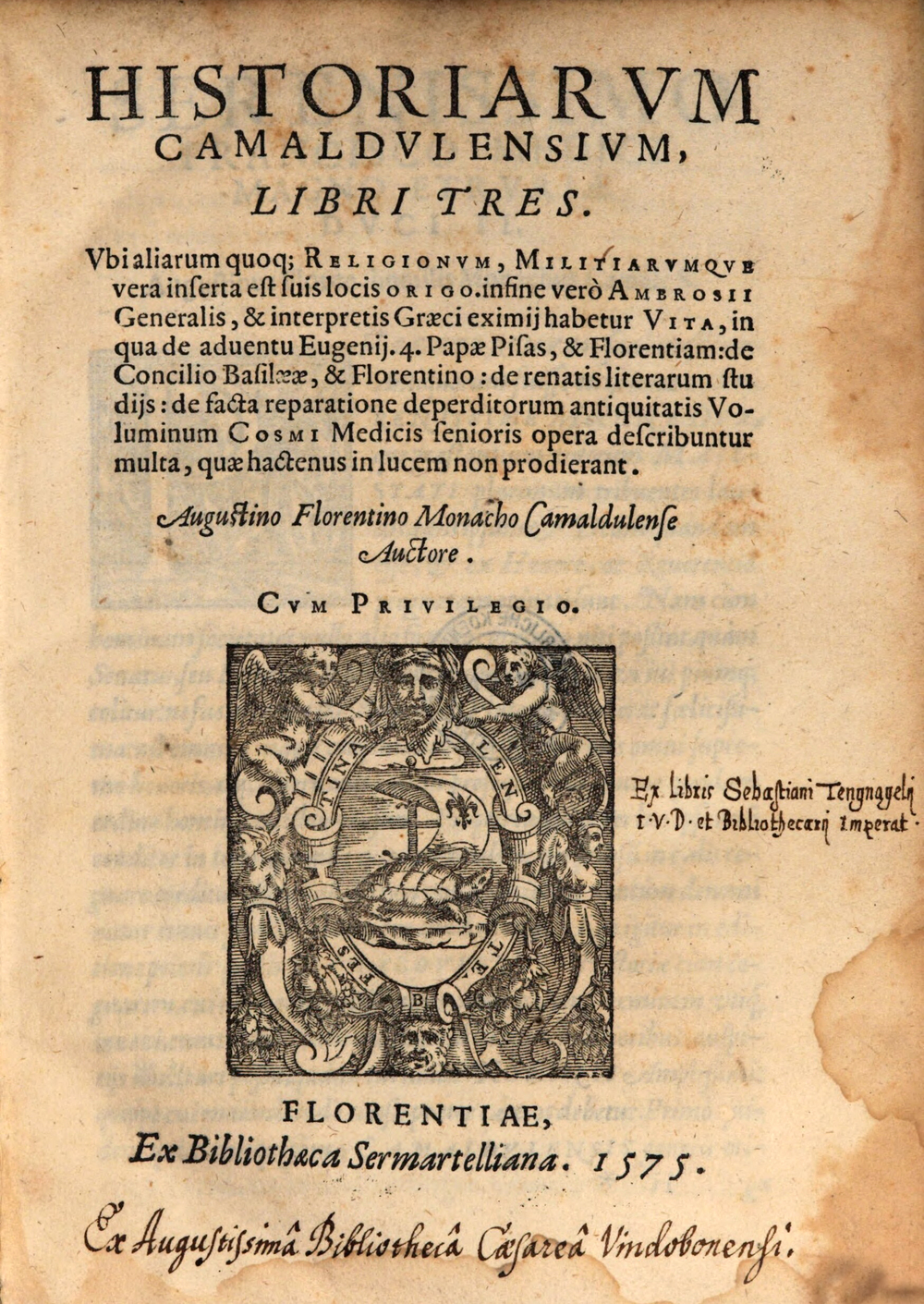 Cover für Historiarum Camaldulensium