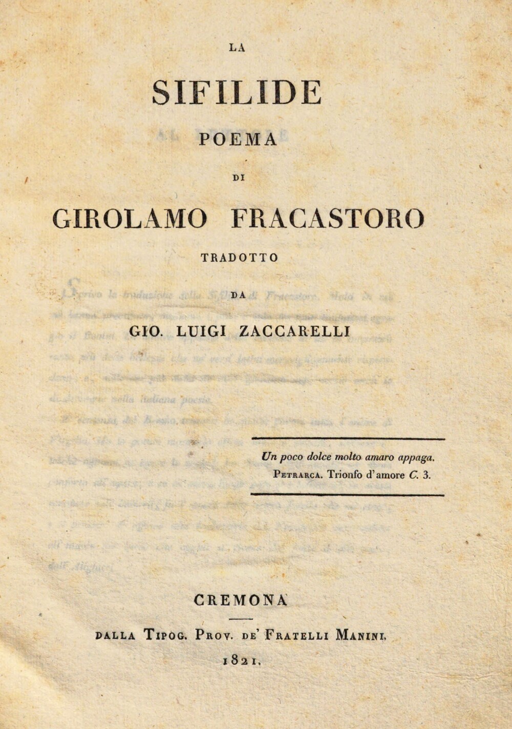 Cover für La sifilide
